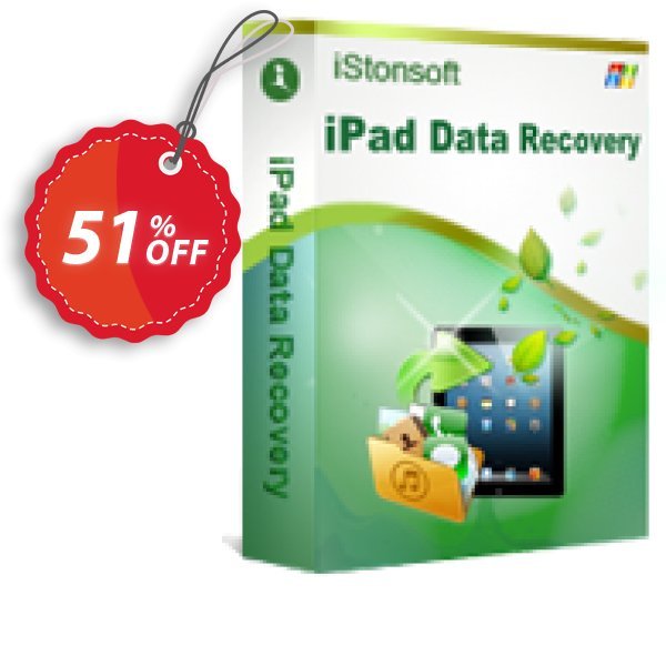 iStonsoft iPad Data Recovery Coupon, discount 60% off. Promotion: 