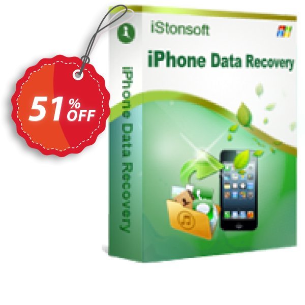 iStonsoft iPhone Data Recovery Coupon, discount 60% off. Promotion: