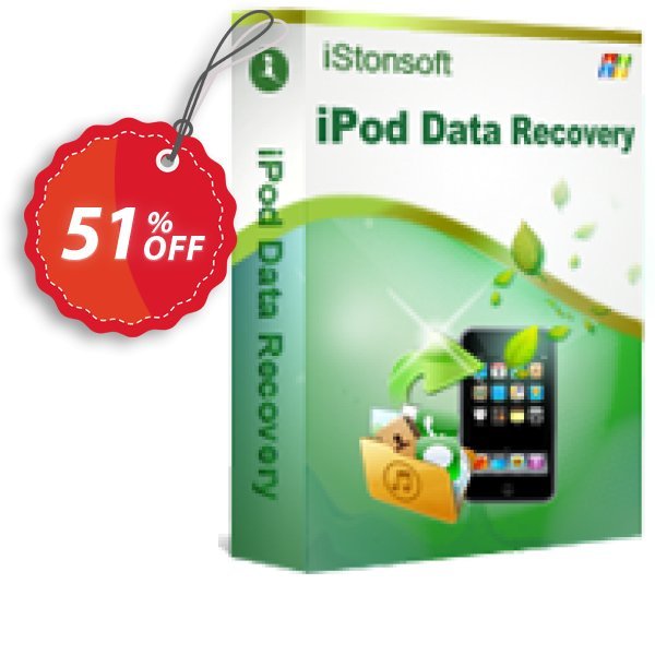 iStonsoft iPod Data Recovery Coupon, discount 60% off. Promotion: 