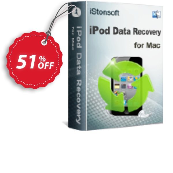 iStonsoft iPod Data Recovery for MAC Coupon, discount 60% off. Promotion: