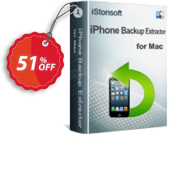 iStonsoft iPhone Backup Extractor for MAC Coupon, discount 60% off. Promotion: 