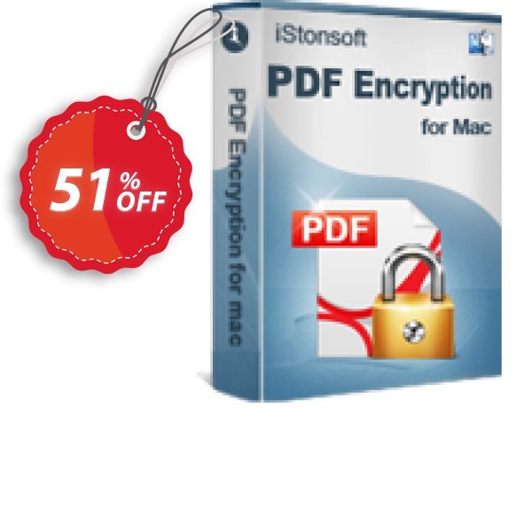 iStonsoft PDF Encryption for MAC Coupon, discount 60% off. Promotion: 