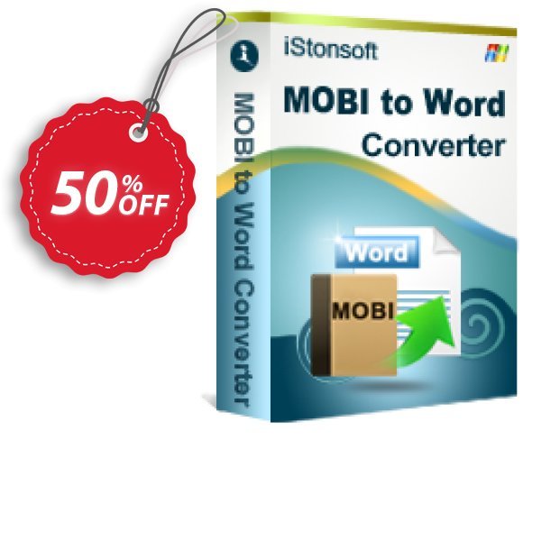 iStonsoft MOBI to Word Converter Coupon, discount 60% off. Promotion: 