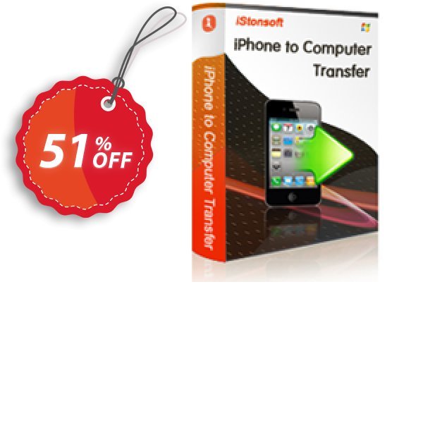 iStonsoft iPhone to Computer Transfer Coupon, discount 60% off. Promotion: 