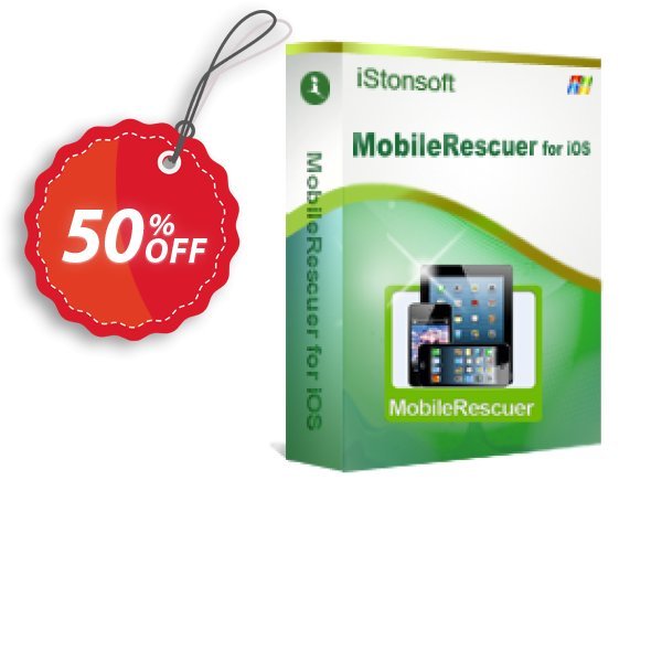 iStonsoft MobileRescuer for iOS Coupon, discount 60% off. Promotion: