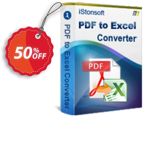 iStonsoft PDF to Excel Converter Coupon, discount 60% off. Promotion: 