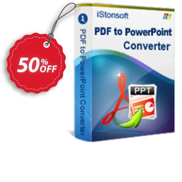 iStonsoft PDF to PowerPoint Converter Coupon, discount 60% off. Promotion: 