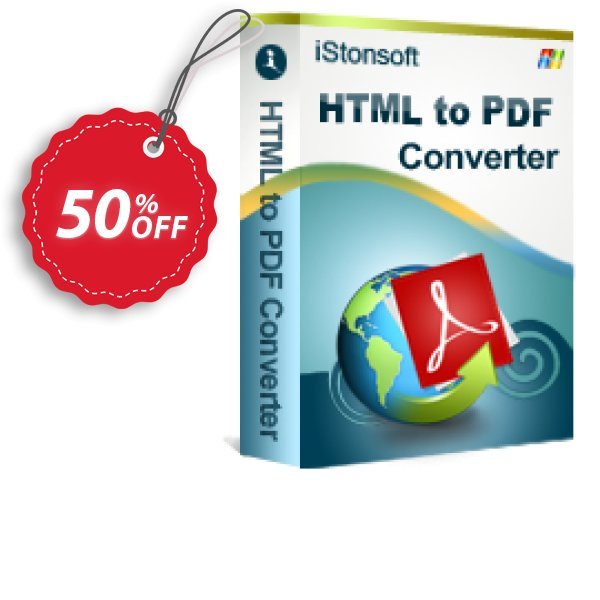 iStonsoft HTML to PDF Converter Coupon, discount 60% off. Promotion: 