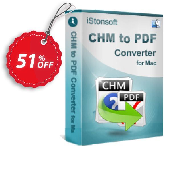 iStonsoft CHM to PDF Converter for MAC Coupon, discount 60% off. Promotion: 