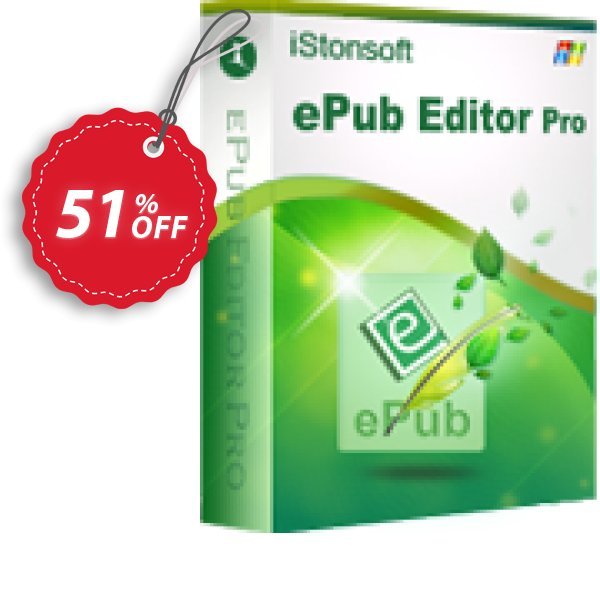 iStonsoft ePub Editor Pro Coupon, discount 60% off. Promotion: