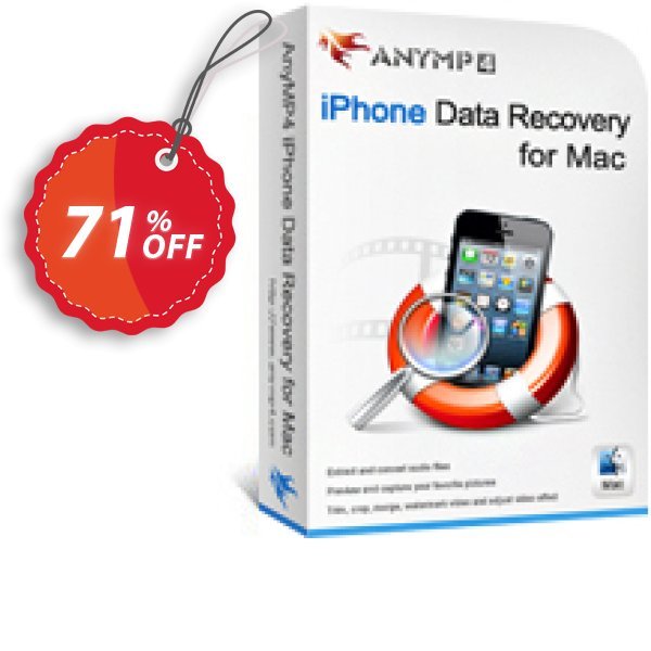 AnyMP4 iPhone Data Recovery for MAC + 6 Devices Coupon, discount AnyMP4 coupon (33555). Promotion: 50% AnyMP4 promotion
