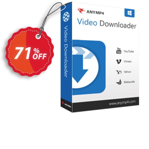 AnyMP4 Video Downloader Coupon, discount AnyMP4 coupon (33555). Promotion: