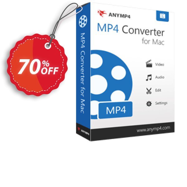 AnyMP4 MP4 Converter for MAC Lifetime Coupon, discount AnyMP4 coupon (33555). Promotion: 50% AnyMP4 promotion