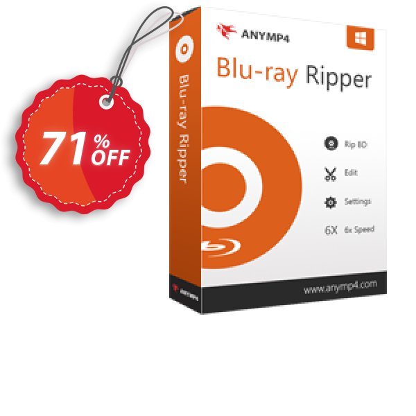 AnyMP4 Blu-ray Ripper Lifetime Coupon, discount AnyMP4 coupon (33555). Promotion: 