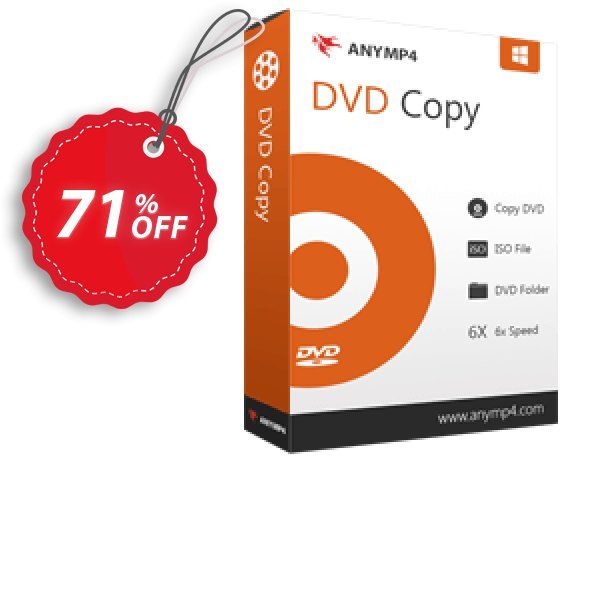 AnyMP4 DVD Copy Lifetime Coupon, discount AnyMP4 coupon (33555). Promotion: 