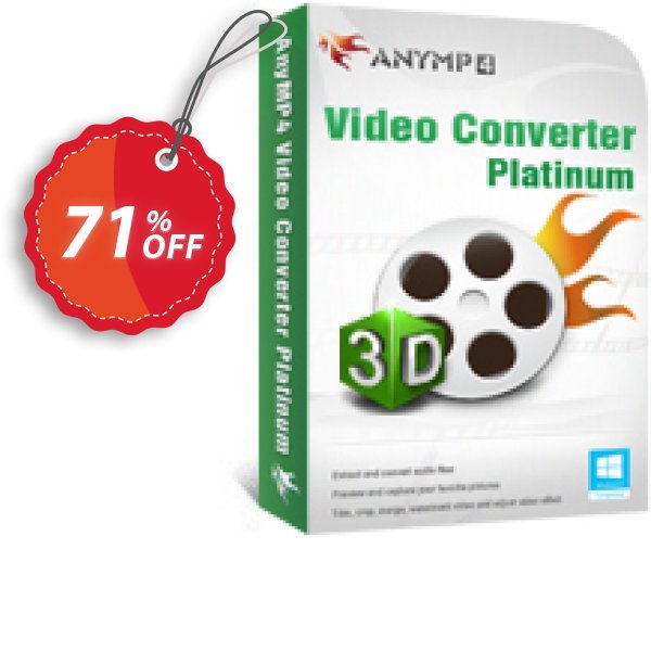 AnyMP4 Video Converter Platinum Coupon, discount AnyMP4 Video Converter Platinum excellent promo code 2024. Promotion: excellent promo code of AnyMP4 Video Converter Platinum 2024