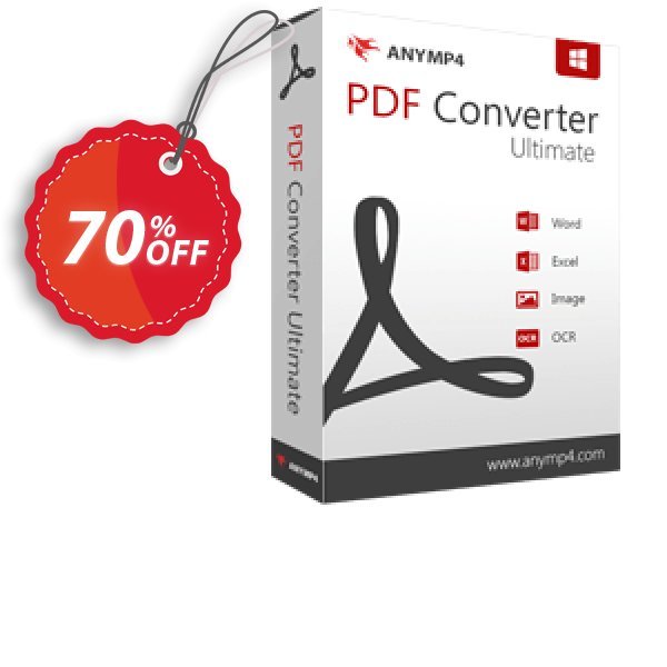 AnyMP4 PDF Converter Ultimate Lifetime Coupon, discount AnyMP4 coupon (33555). Promotion: 