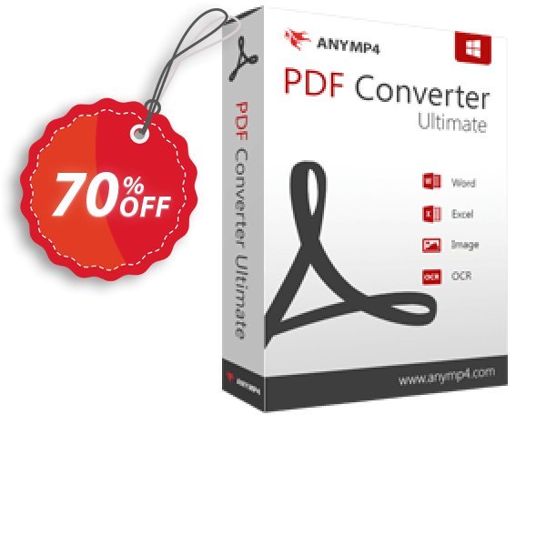 AnyMP4 PDF Converter Ultimate Lifetime Coupon, discount AnyMP4 coupon (33555). Promotion: