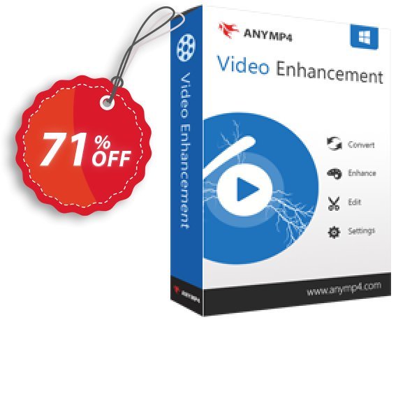 AnyMP4 Video Enhancement Lifetime Coupon, discount AnyMP4 coupon (33555). Promotion: 50% AnyMP4 promotion