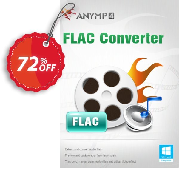 AnyMP4 FLAC Converter Lifetime Plan Coupon, discount AnyMP4 FLAC Converter wondrous offer code 2024. Promotion: 50% AnyMP4 promotion