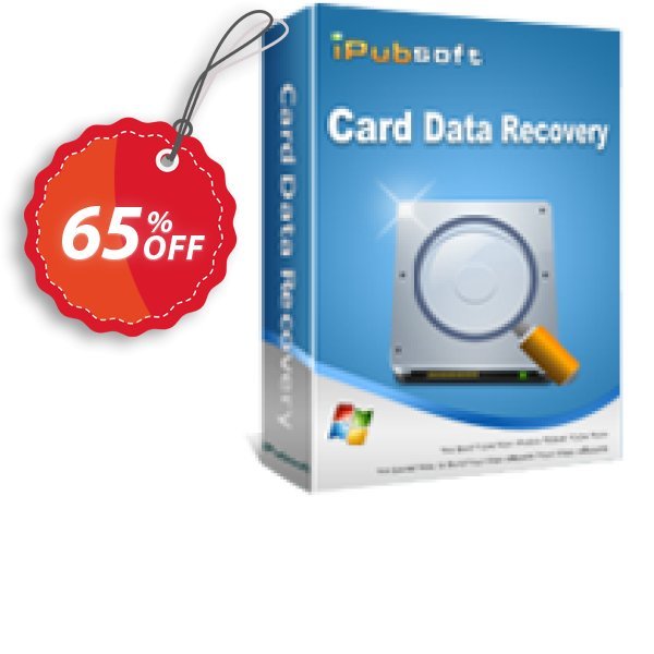 iPubsoft Card Data Recovery Coupon, discount 65% disocunt. Promotion: 