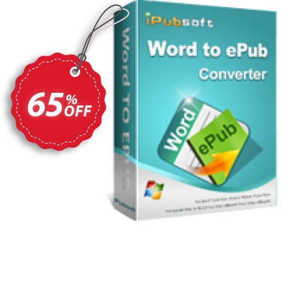 iPubsoft Word to ePub Converter Coupon, discount 65% disocunt. Promotion: 