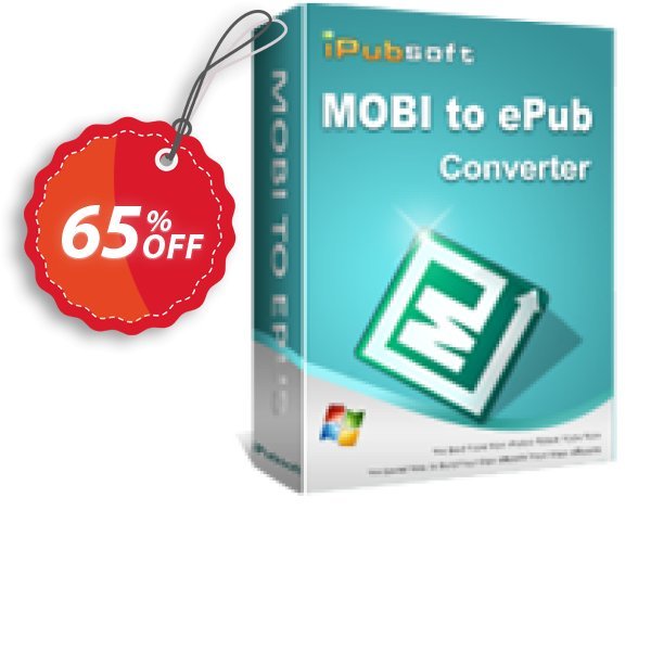 iPubsoft MOBI to ePub Converter Coupon, discount 65% disocunt. Promotion: 