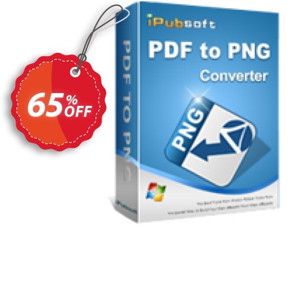 iPubsoft PDF to PNG Converter Coupon, discount 65% disocunt. Promotion: