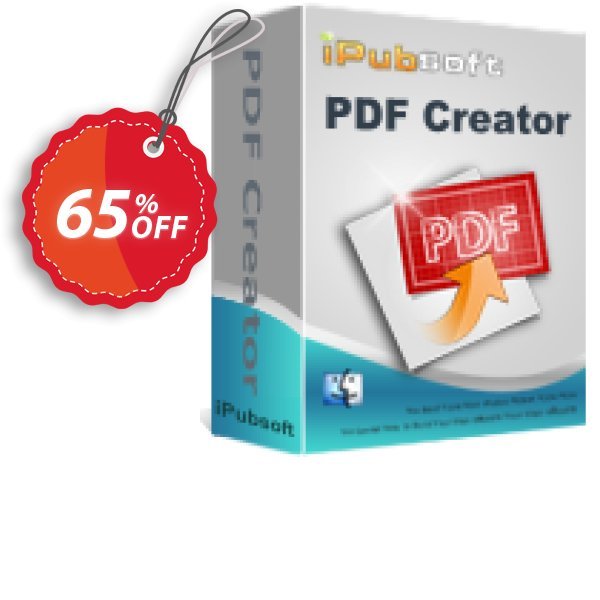 iPubsoft PDF Creator for MAC Coupon, discount 65% disocunt. Promotion: