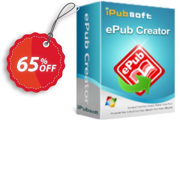 iPubsoft ePub Creator for WINDOWS Coupon, discount 65% disocunt. Promotion: