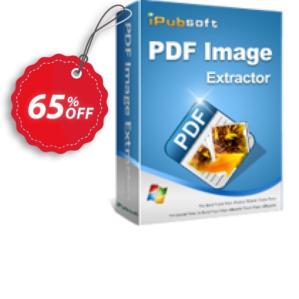 iPubsoft PDF Image Extractor Coupon, discount 65% disocunt. Promotion: 