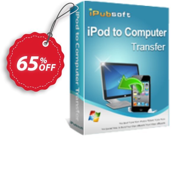 iPubsoft iPod to Computer Transfer Coupon, discount 65% disocunt. Promotion: