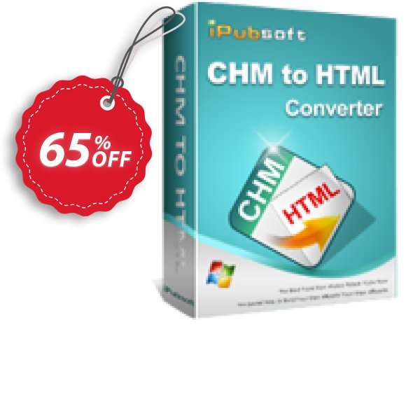 iPubsoft CHM to HTML Converter Coupon, discount 65% disocunt. Promotion: 