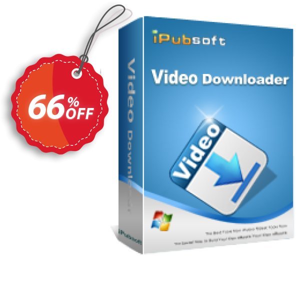 iPubsoft Video Downloader Coupon, discount 65% disocunt. Promotion: 