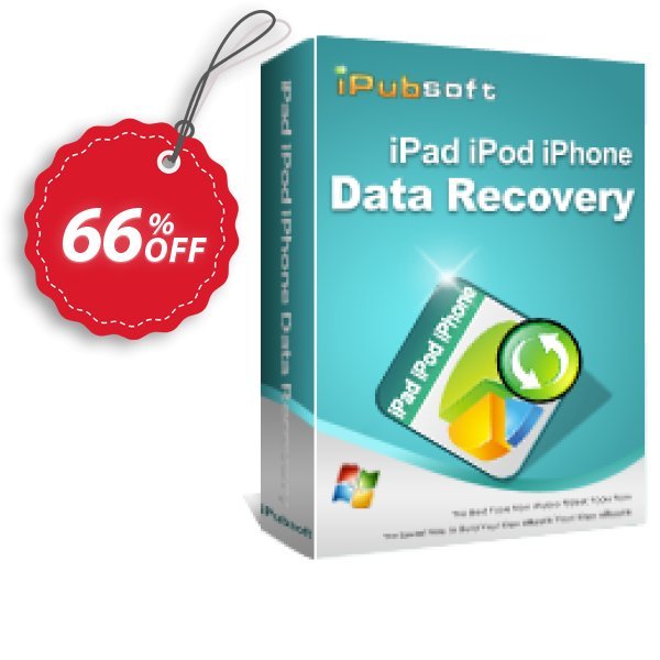 iPubsoft iPad/iPod/iPhone Data Recovery Coupon, discount 65% disocunt. Promotion: