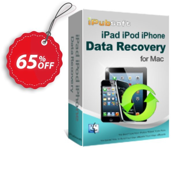 iPubsoft iPad/iPod/iPhone Data Recovery for MAC Coupon, discount 65% disocunt. Promotion:
