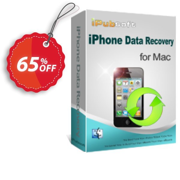 iPubsoft iPhone Data Recovery for MAC Coupon, discount 65% disocunt. Promotion: