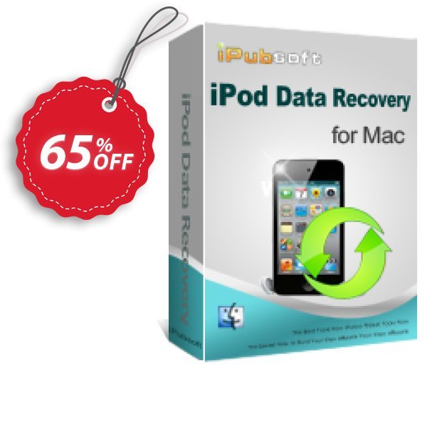 iPubsoft iPod Data Recovery for MAC Coupon, discount 65% disocunt. Promotion: 