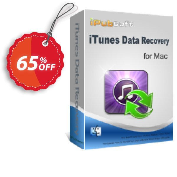 iPubsoft iTunes Data Recovery for MAC Coupon, discount 65% disocunt. Promotion: 