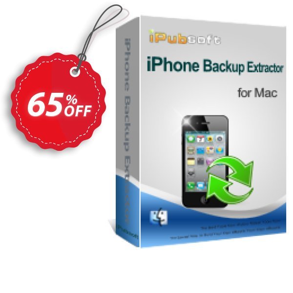 iPubsoft iPhone Backup Extractor for MAC Coupon, discount 65% disocunt. Promotion: 