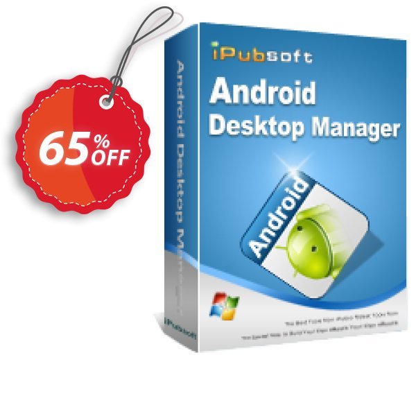 iPubsoft Android Desktop Manager Coupon, discount 65% disocunt. Promotion: 