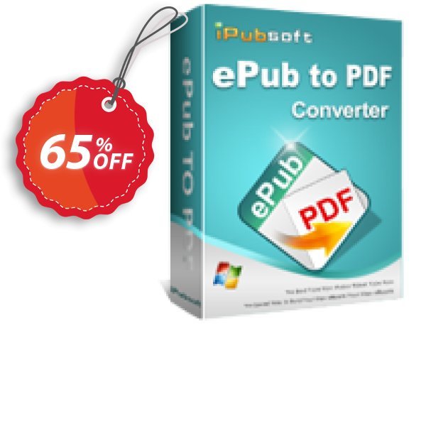 iPubsoft ePub to PDF Converter Coupon, discount 65% disocunt. Promotion: 