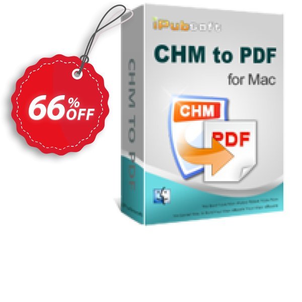 iPubsoft CHM to PDF Converter for MAC Coupon, discount 65% disocunt. Promotion: 