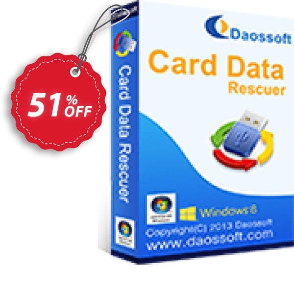 Daossoft Card Data Rescuer Coupon, discount 30% daossoft (36100). Promotion: 30% daossoft (36100)