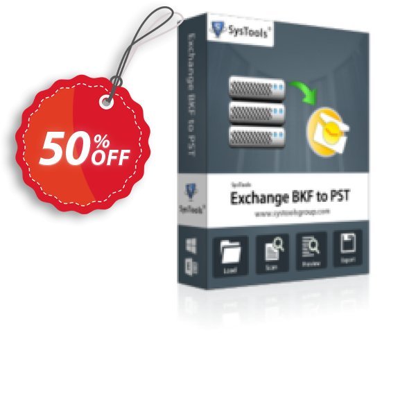 SysTools Exchange BKF to PST, Enterprise Plan  Coupon, discount SysTools coupon 36906. Promotion: 