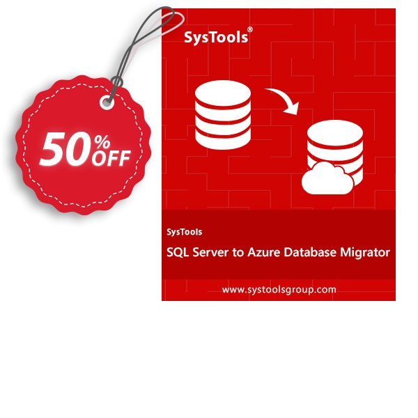 SysTools SQL Server to Azure DB Migrator Coupon, discount Celebrate this spring season with SysTools and grab the best offers. Get 25% Off on all Software. Promotion: Awful sales code of SysTools SQL Server to Azure DB Migrator, tested & approved