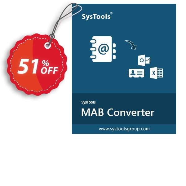 SysTools MAB Converter Coupon, discount Celebrate this spring season with SysTools and grab the best offers. Get 25% Off on all Software. Promotion: Awful sales code of SysTools Thunderbird Address Book Converter, tested & approved