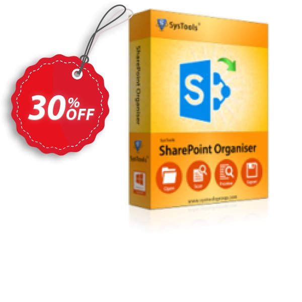 SysTools SharePoint Organizer Coupon, discount Celebrate this spring season with SysTools and grab the best offers. Get 25% Off on all Software. Promotion: amazing deals code of SysTools SharePoint Organizer 2024