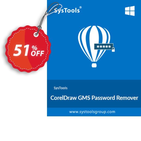 SysTools CorelDraw GMS Password Remover Coupon, discount Celebrate this spring season with SysTools and grab the best offers. Get 25% Off on all Software. Promotion: exclusive sales code of SysTools CorelDraw GMS Password Remover 2024