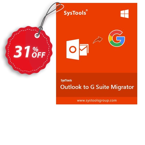 SysTools Outlook to G Suite Migrator Coupon, discount Celebrate this spring season with SysTools and grab the best offers. Get 25% Off on all Software. Promotion: awful discount code of SysTools Outlook to G Suite 2024